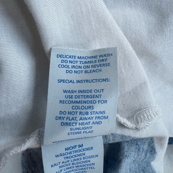 Boden Ivory & Navy Blue Polka Dot T-Shirt Dress – Size 6 - Picture 6 of 7